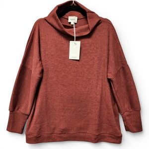Anthropologie ANDREE by Unit Sweater Womens XL Cowl Neck Oversized Slouchy NEW